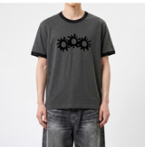 エッセンシャルスタンダード半袖リンガーTシャツ 3GEAR チャコール