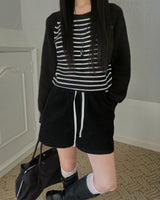 [ORIGINAL] onel stripe raglan knit