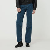 WIDE FIT DENIM BLUE