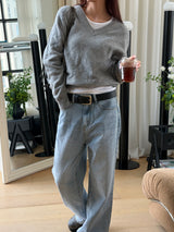 Daily soft v neck knit(5color)
