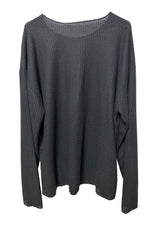 (UNISEX) DREAM LOOSE BOXY SOFT UNISEX SEMI-SEE-THROUGH OVERSIZED KNIT TEE