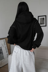 Type Rivet Hood Zip-Up