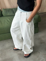 RIPOFFF Khaki Wideleg Pants