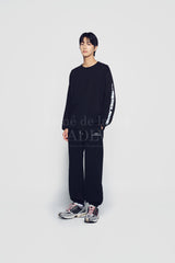 24FW スリーブレタリングロゴロングスリーブブラック