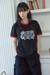 26SS★ Stamp Club Ringer Short Sleeve Tee