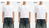 Men's Cotton Short Sleeve Real Crop Tee White