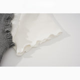 Frilly Button Layered Tee 232427751