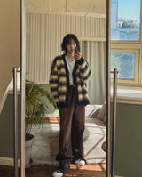 Bear brush mohair cardigan