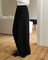 Meld Buckle Pintuck Slacks Pants