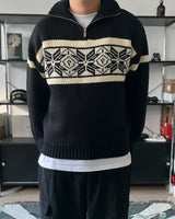 MR Nordic half-zip-up knit (3C)