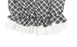 Poupo Lace Layered Scrunchie Check Sleeveless