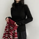 Mison アンプルVネックハーフタートルネックニットTシャツ