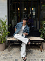 Edun linen wide banding pants
