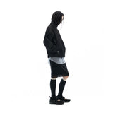 Metal Denim Bomber Jacket / Black