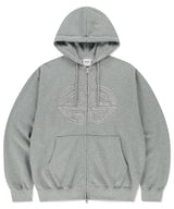 イクリプスローカットジップアップフーディー-グランジ