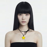 Star Acrylic Necklace [Lemon]