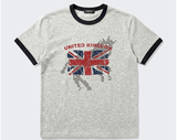 エッセンシャルスタンダード半袖リンガーTシャツ ユニオンホース メランジ