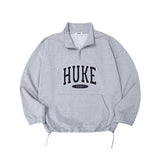 HUKE Logo Grey Half zip-up MTM