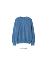 Cropped Fluffy Round Neck Knit 4COLOR