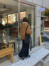 メルベックローロウデニムワイドブラッシュパンツ