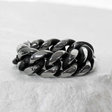 SS-blackline curve chain ring_5/6/7/8mm_BLACK SILVER