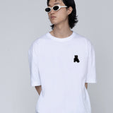 [UNISEX] スモールドットシルエットベアショートスリーブドtシャツ