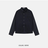 [Unisex] Crop suede shirts(2color)