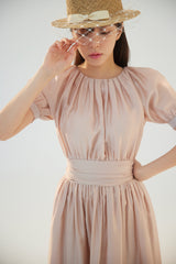 NO.4 DRESS - NUDE BEIGE