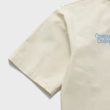 スカイブルーCパッチイエローオックスフォードショートスリーブシャツ [Unisex]