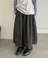 26SS★ [BAONHAUS]ミトゥンカットバンディングバルーンロングスカート