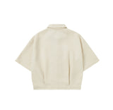 Bound Tweed Half Shirt Jacket 