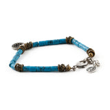 SVB-218  ATEEZ Hongjoong Turquoise Double Chain Bracelet