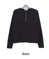 Para Soft Henley Neck Long Sleeve Tee