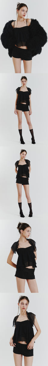 AMBER MICRO SHORTS black
