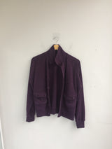 soft-touch raglan knit jacket