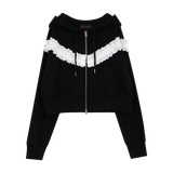 フリルフーディージップアップ(2 COLORS)