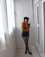 CROPPED HOODIE CARDIGAN - CAMEL BROWN