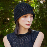 VZ Long Label Punching Knit Bucket Hat / Black
