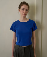 Label basic t-shirt_blue
