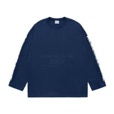 24FW スリーブレタリングロゴロングスリーブネイビー