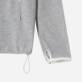 Gets High-neck Waffle Hoodie