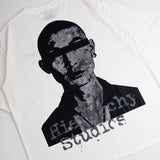HIERARCHY STUDIOS TYPEWRITER - ブロークンホワイトビジランテオーバーサイズTシャツ
