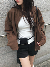 Dumb Suede Blouson Jacket