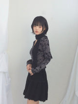 vintage knit lace skirt