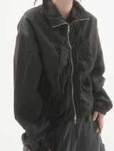 Crinkle shirring ribbon windbreaker -2C