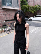  BACK OPEN STRAP SLEEVELESS