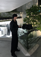 [ In-house ] ディープ ブラック プレミアム ウエスタン レザー ブルゾン
