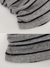 #Border Tie Point Slim Long Sleeve T-shirt (2color)