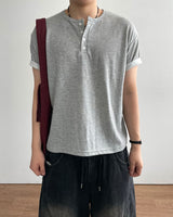 デイ ヘンリーネック クロップ ショートスリーブTシャツ