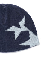 TWIN STAR BEANIE NAVY(CV2FFUAB31A)
